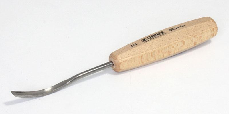 Dláto řezbářské duté, prohnuté, WOOD LINE STANDARD, 04 x 90 mm - Nože Mikov Řezbařina