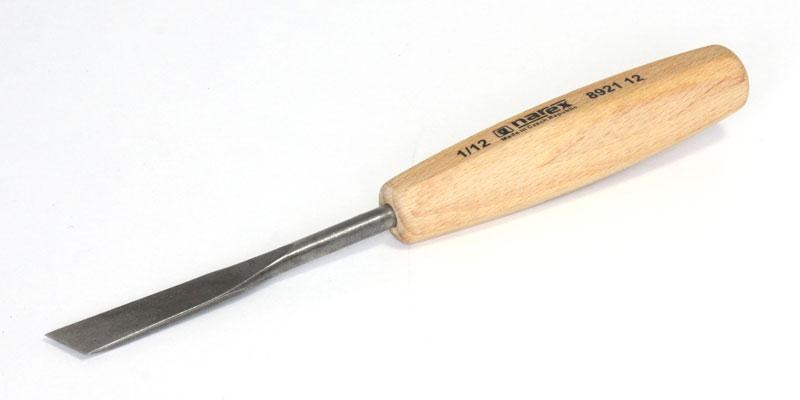 Dláto řezbářské ploché kosé, WOOD LINE STANDARD, 12 x 90 mm - Nože Mikov Řezbařina