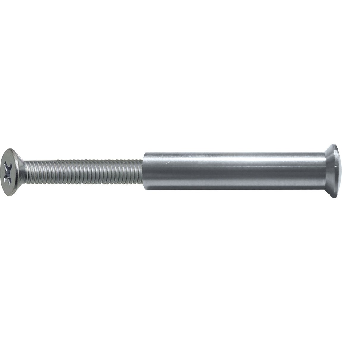 Spojovací šroub pro otvor ø 5 mm, tl. - 45 mm, M 4 x 25, ocel poniklovaná - Dveře a dveřní příslušenství Dveřní kování, dveřní příslušenství Kliky příslušenství