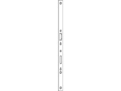 BKS adapter štulpu pro zámky únikových dveří série 18,320x24x3mm,nerezová ocel