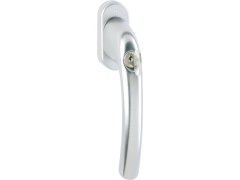 Produkt HOPPE okenní klika TOKYO - zamykatelná, 90°, čtyřhran 7 x 35 mm, F1 stříbrná