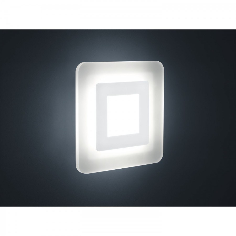 Nástěnné a stropní svítidlo Wes Quadrat 27 W, teplá bílá, bílé mat - Elektro Světelný desing a technika LED svítidla Obývací pokoj
