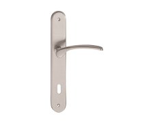 Dveřní štítkové kování LEKO OTZI BA Z1420 WC/NI-SAT 90mm