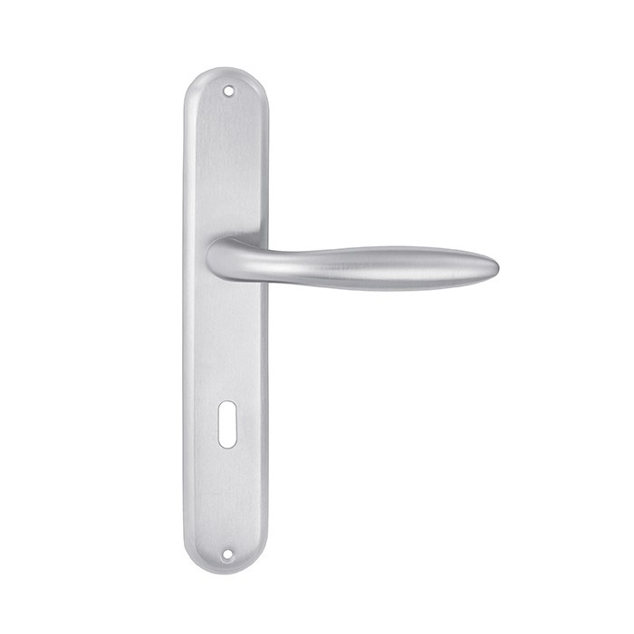 Dveřní štítkové kování NICOL P400 PZ/CH-SAT 72mm