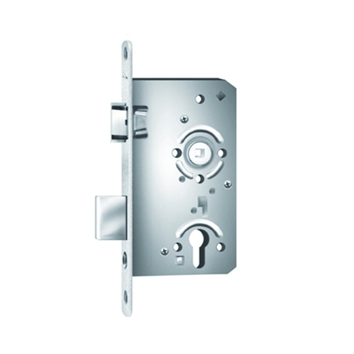 ZADL. ZÁMEK WC/NI/78mm P plast (čelo 20mm) - 