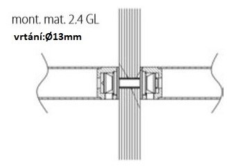 MADLO MONT.MAT 2.4GL SKLO - montáž do páru  HR