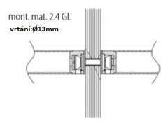 MADLO MONT.MAT 2.4GL SKLO - montáž do páru