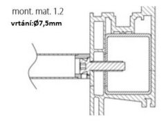 MADLO MONT.MAT 1.2 DŘEVO, PLAST, KOV - jednostr.montáž