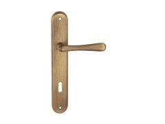 Dveřní štítkové kování ELEGANT BA 1220 PZ/ABR 72mm
