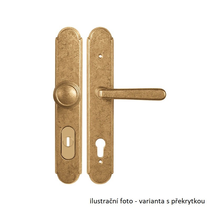 ALT WIEN HTSIW3 PZR/SM 90mm - Dveře a dveřní příslušenství Dveřní kování, dveřní příslušenství Interiérové kování Kování Twin Kování Kování twin Bezpečnostní kování Štítkové kování