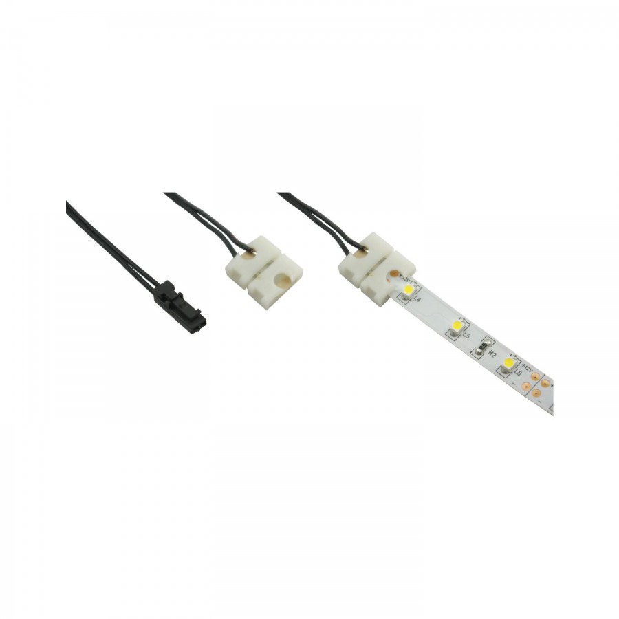 Připojovací kabel 12 V/DC s konektorem a klipem, délka 2000 mm - Elektro Světelný desing a technika LED svítidla LED-pásky High Efficient 12 V/DC