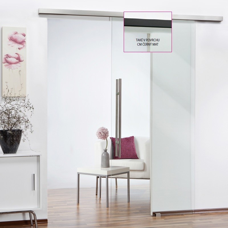 TWIN MINIMAL II 3000mm/CM 80 kg jednokřídlé dveře SOFT 2 - Dveře a dveřní příslušenství Dveřní kování, dveřní příslušenství Interiérové kování Kování Twin Kování Kování twin Posuvné kování Minimal