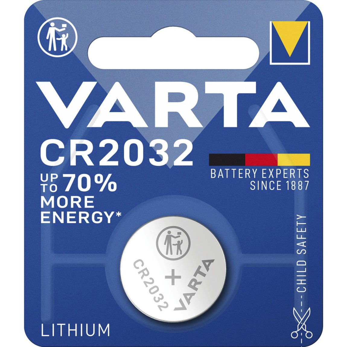 VARTA knoflíková baterie CR 2032 3 Volt (1ks) - 