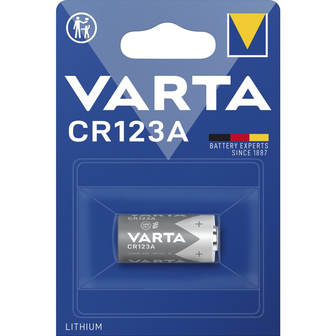 VARTA baterie CR 123 A 3,0 V (1ks) VARTA baterie CR 123 A 3,0 V (1ks) -