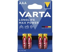 VARTA Batterie Longlife Max Power LR03/AAA 1.5V 4 kusy
