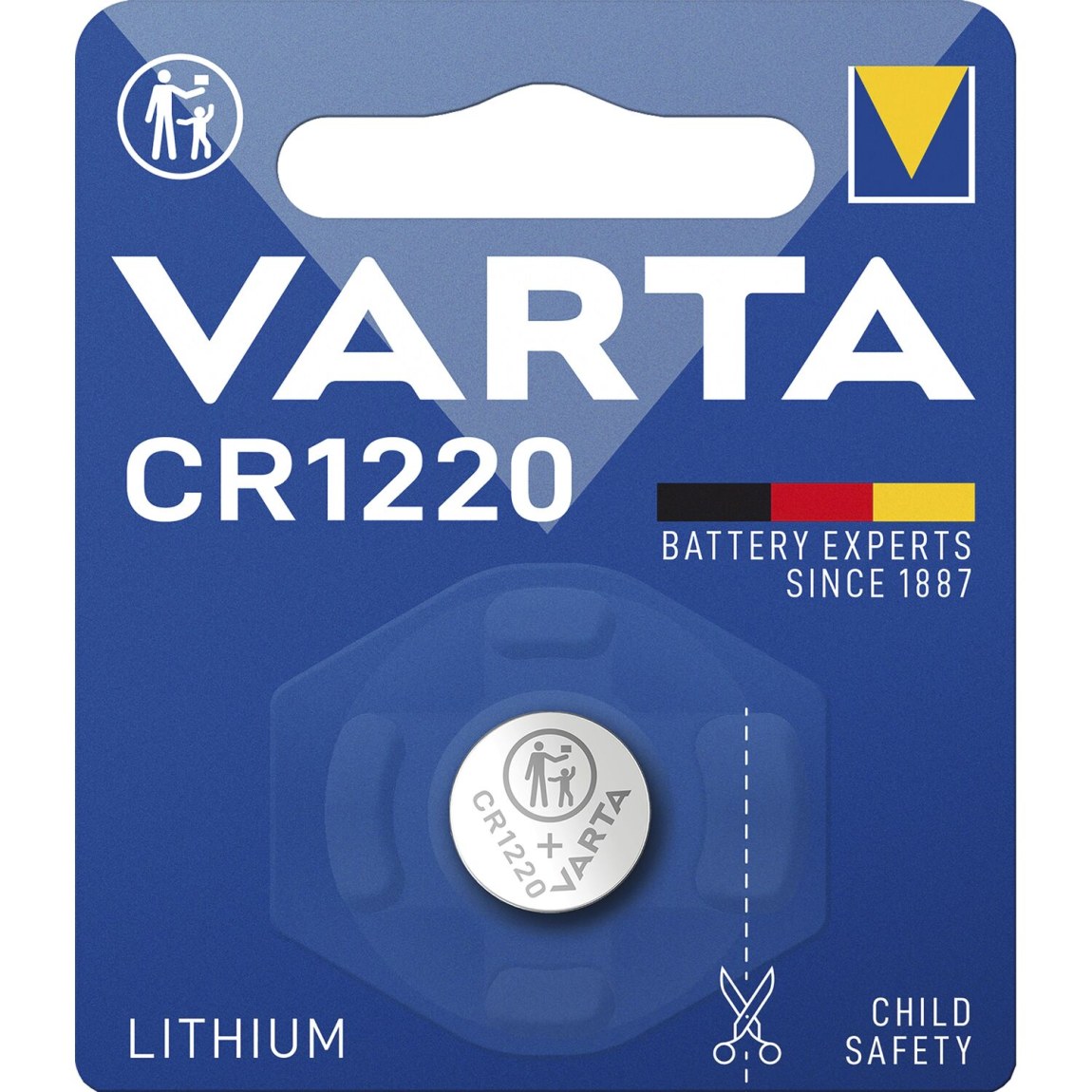 VARTA baterie knoflíková CR1220 3 Volty (1ks) - 