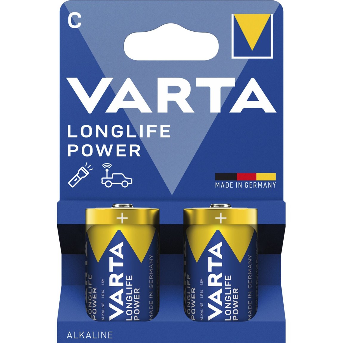 VARTA baterie Longlife Power LR14/C 1,5 Voltů 2 kusy 