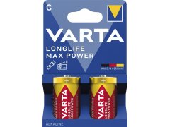 VARTA baterie Longlife Max Power LR14/C 1,5 Voltů 2 kusy