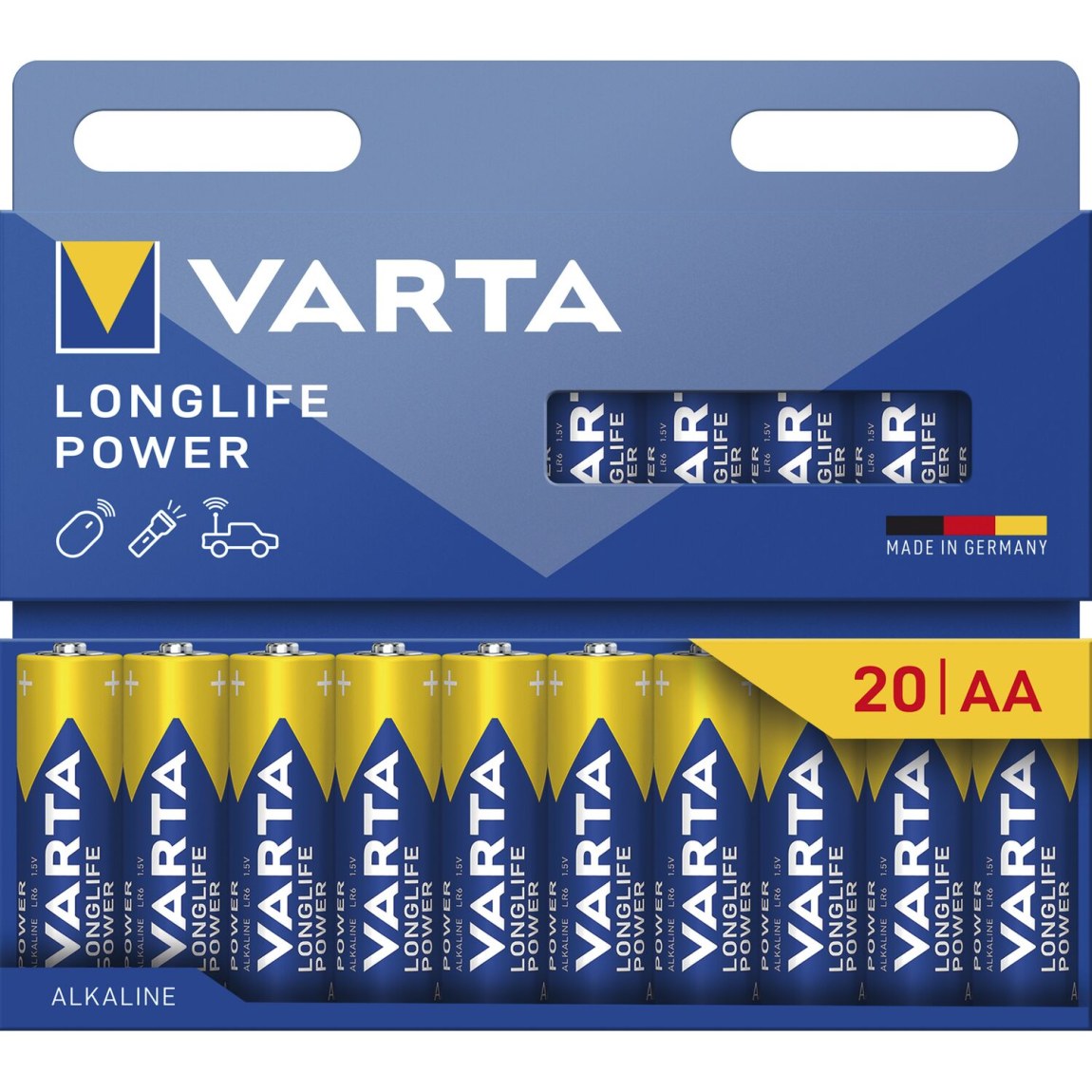 VARTA baterie Longlife Power LR6/AA 1,5 Voltů 20 kusů - 