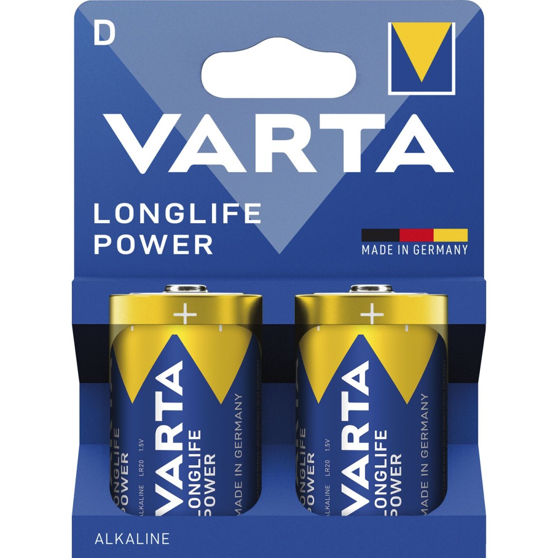 VARTA baterie Longlife Power LR20/D 1,5 Voltů 2 kusy - 
