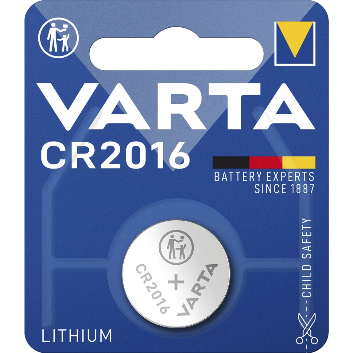VARTA knoflíková baterie CR 2016 3 Volt (1ks) - 