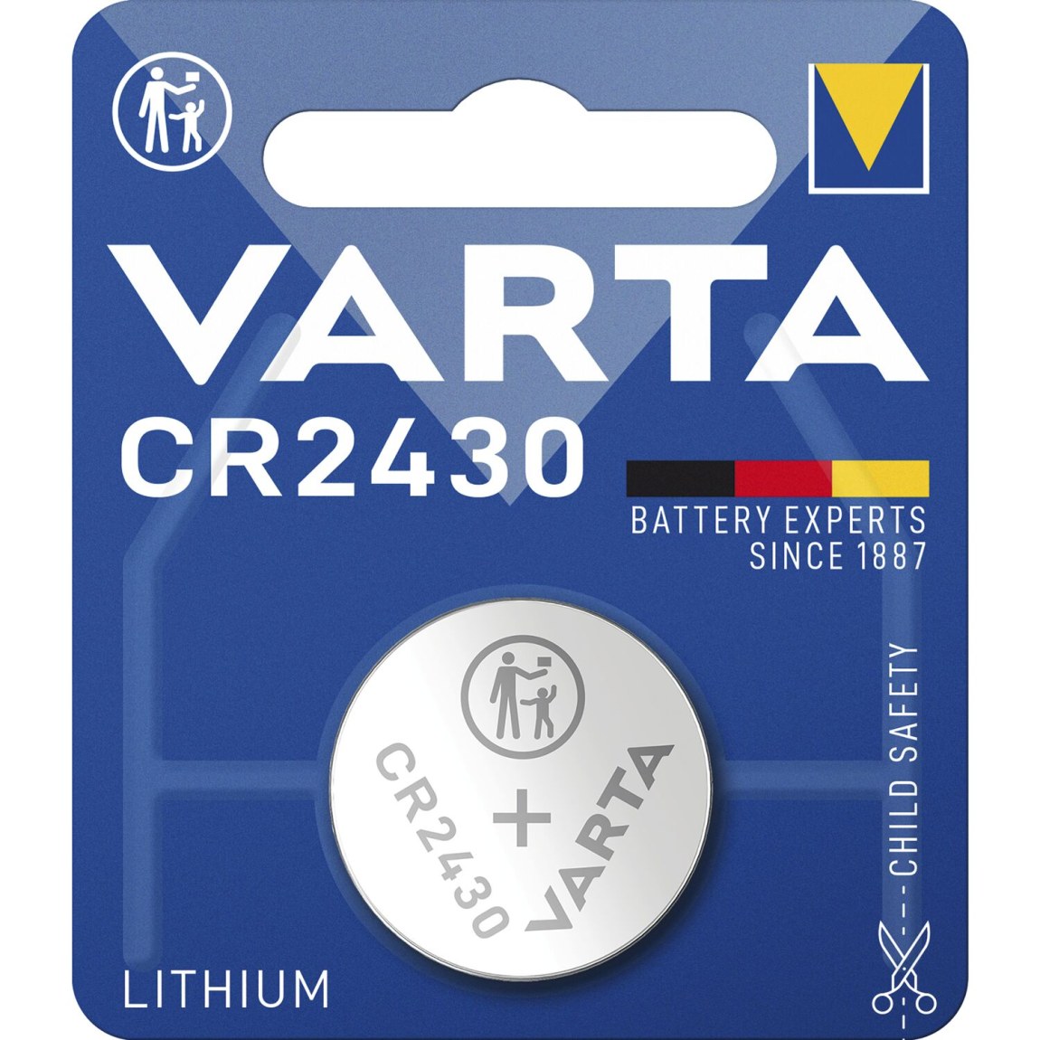VARTA knoflíková baterie CR 2430 3 Volt (1ks) - 