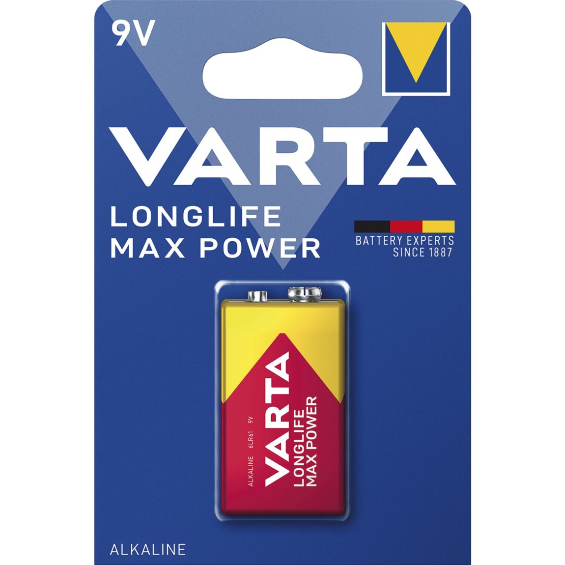 VARTA Batterie Longlife Max Power 9 V 1 kus 