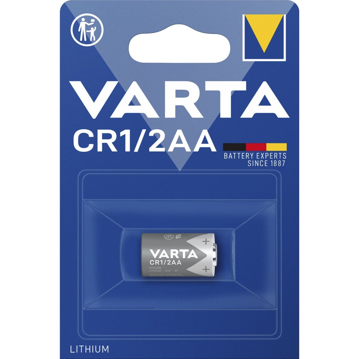 VARTA baterie válcová CR1/2AA 3 Volty (1ks) - 