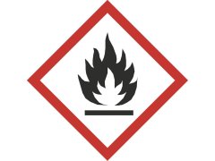 Produkt Nálepka se symbolem nebezpečí plamen