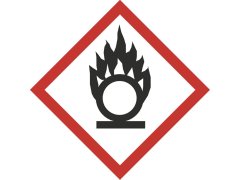 Produkt Nálepka se symbolem nebezpečí plamen nad kruhem