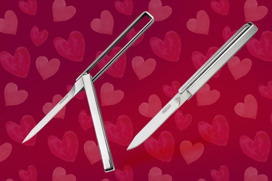 AKČNÍ SET VALENTÝN - 2x elegantní nůž Kostka - 