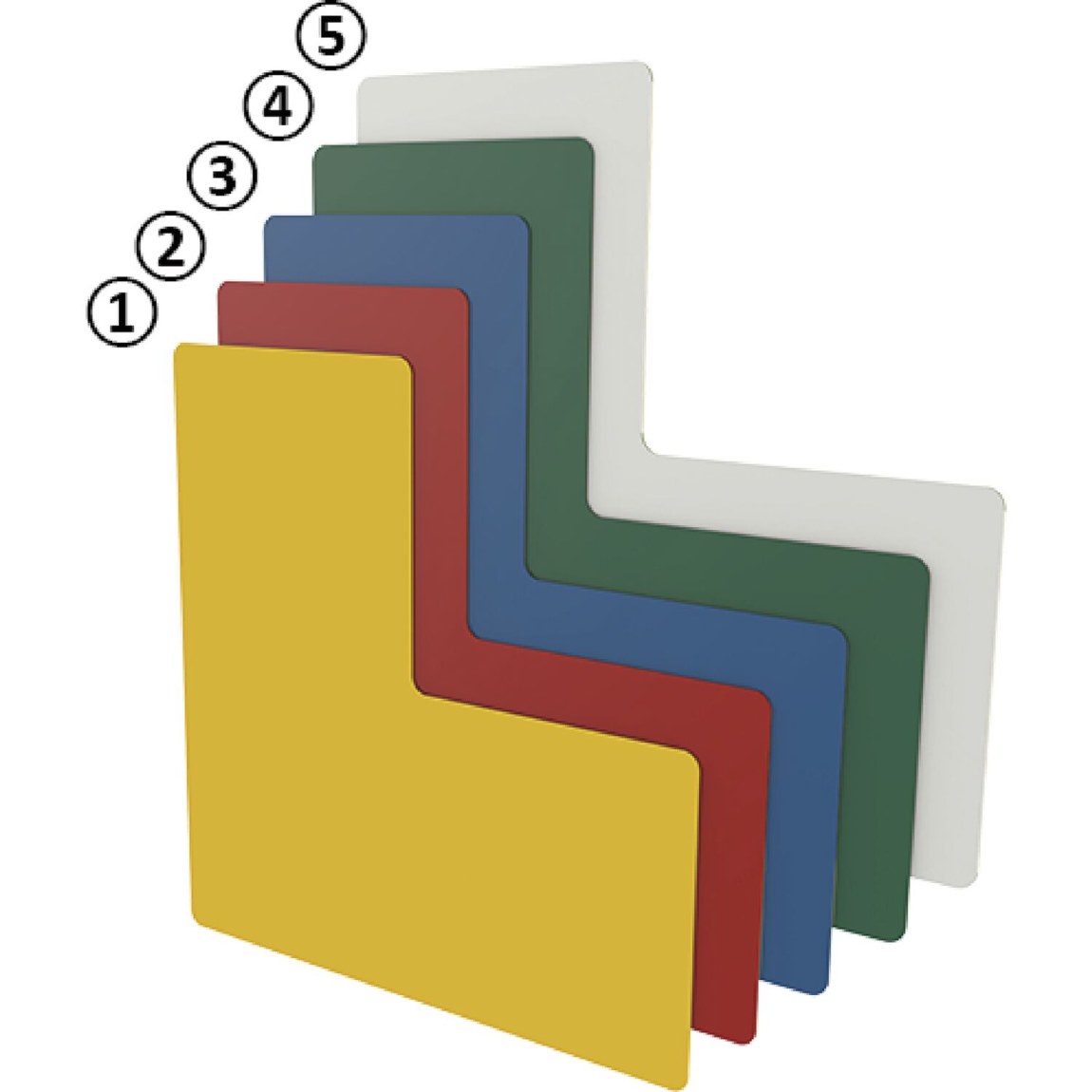 Podlahové značení ve tvaru L červené 50 mm - 