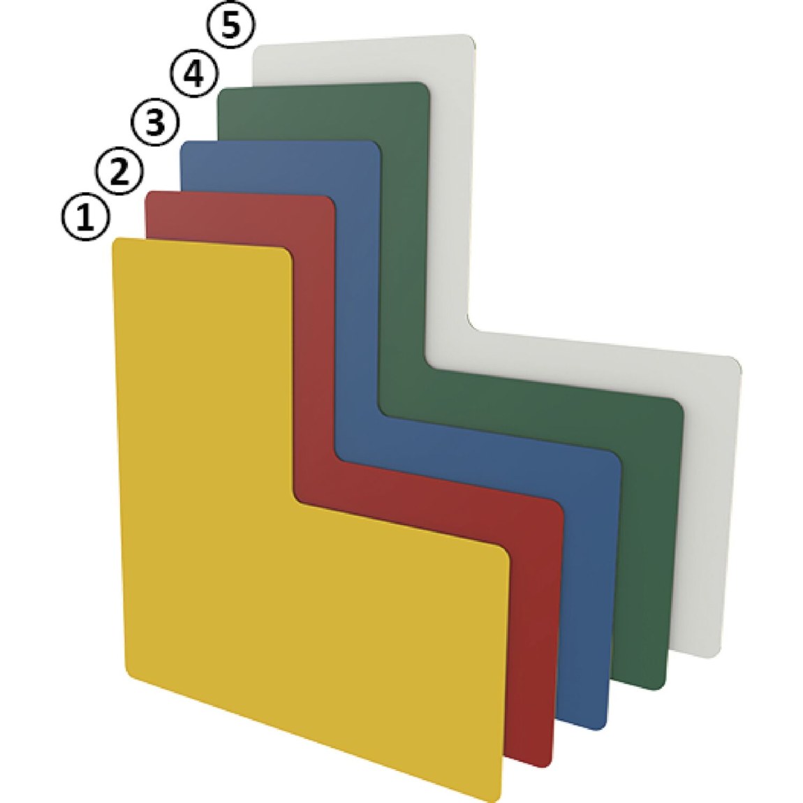 Podlahové značení ve tvaru L žluté 75 mm - 