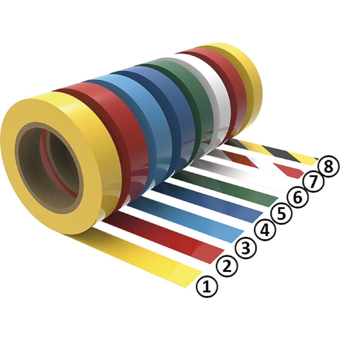 Podlahová značkovací páska žlutá 50 mm x 50 m - 