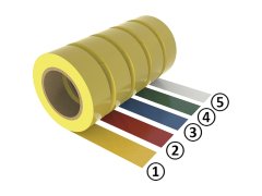 Produkt Podlahová značkovací páska žlutá 75 mm x 50 m