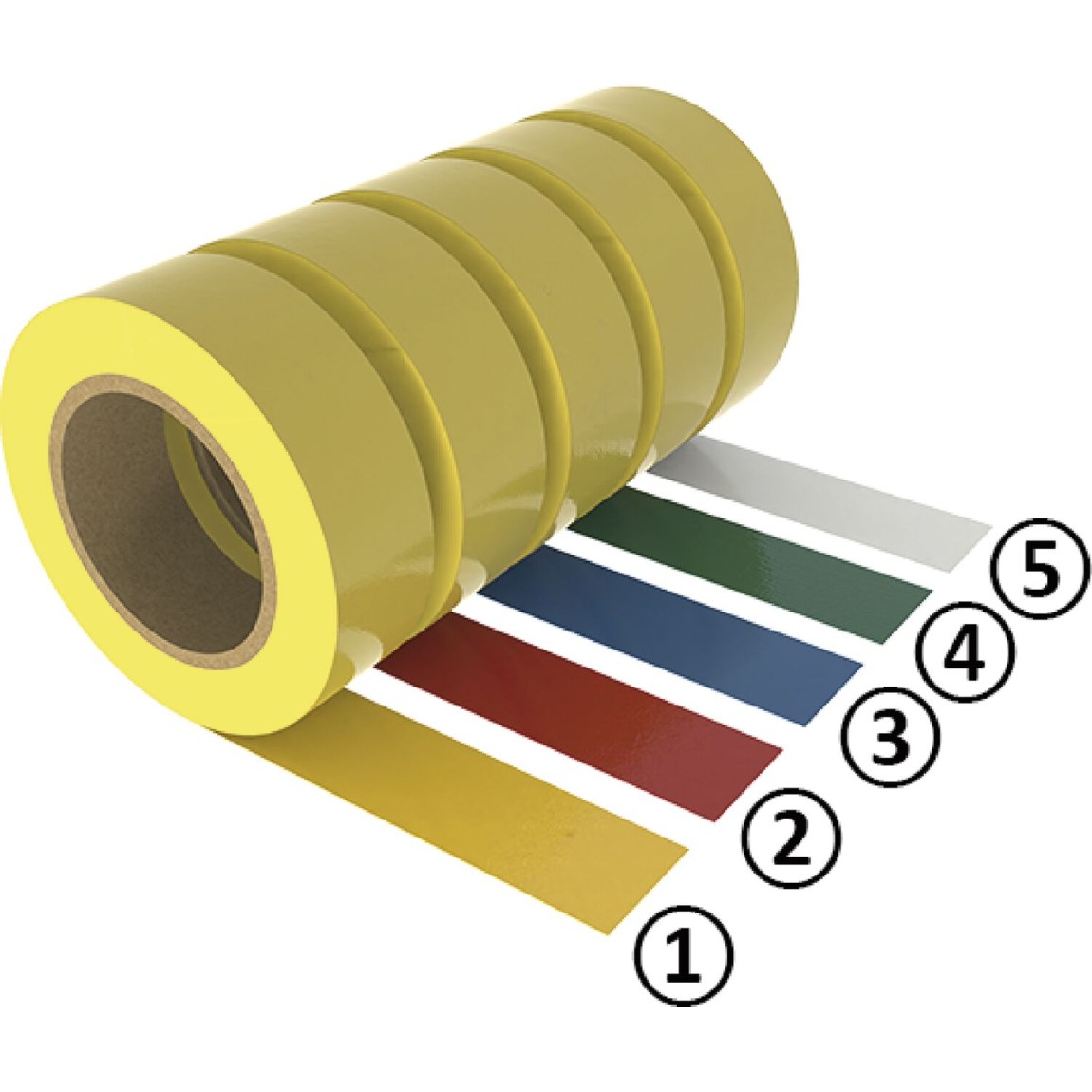 Podlahová značkovací páska žlutá 75 mm x 50 m - 