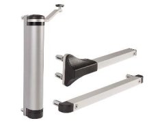 Dveřní zavírač Lion, pro dveře do 75 kg, hliníková černá RAL 9005 61738