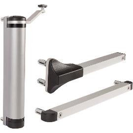 Dveřní zavírač Lion, pro dveře do 75 kg, hliníková černá RAL 9005 - 