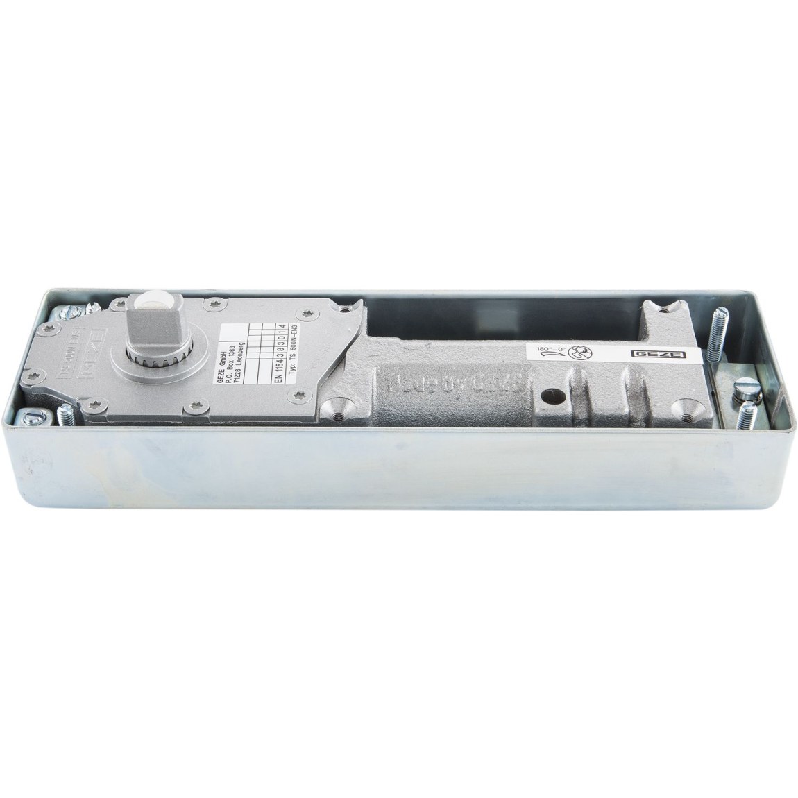 Podlahový dveřní zavírač TS 500 N EN 3 s&nbsp;aretací 90° - 