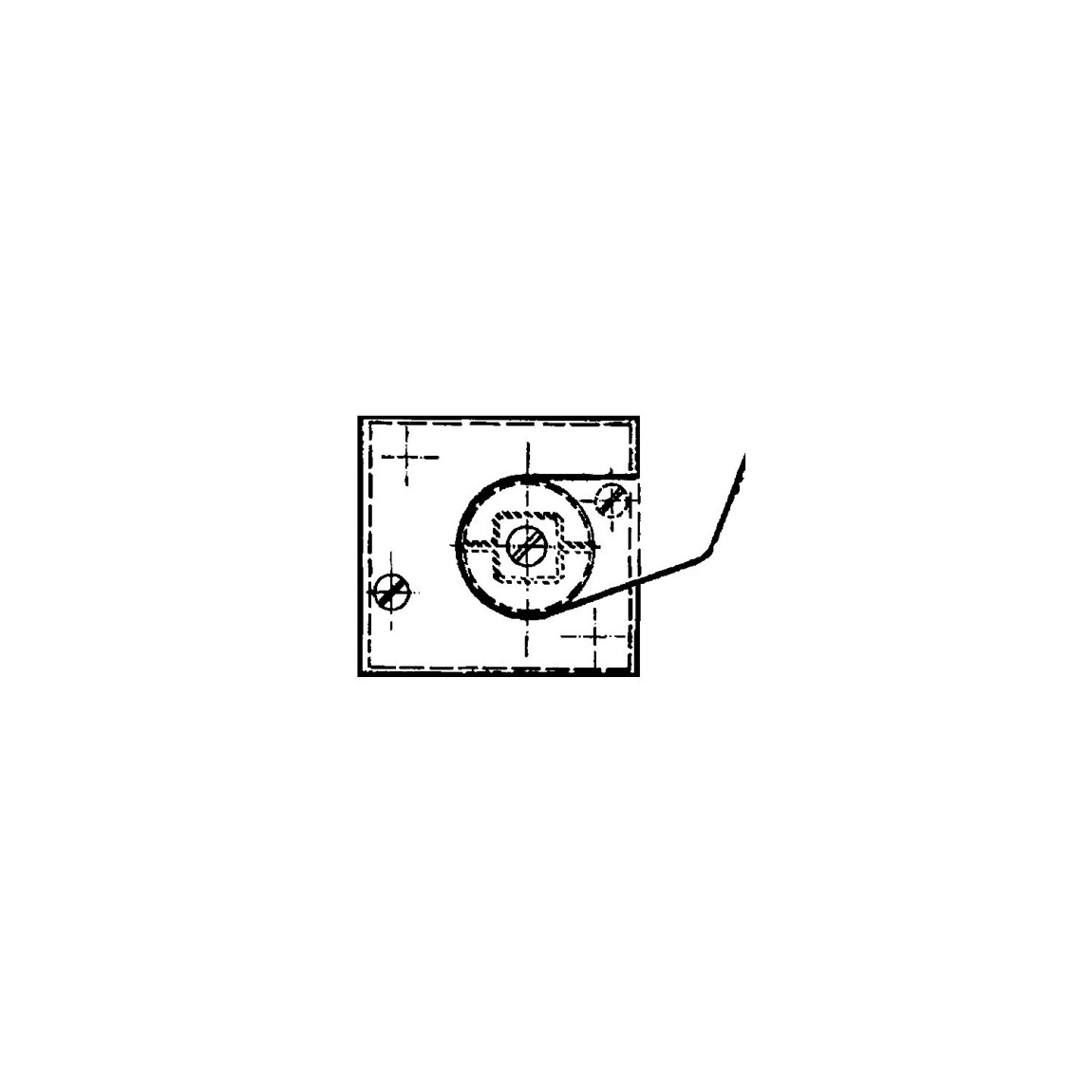 Podlahové otočné ložisko GEZE TS 500/550 se čtyřhrannou osou, ocel pozink - 