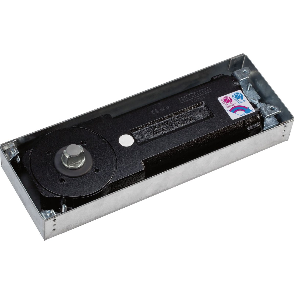 DORMAKABA podlahový dveřní zavírač BTS 84, EN 3 s&nbsp;aretací 90° - 