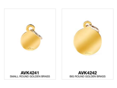 Mosaz zlatá kolečko