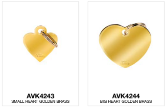 Mosaz zlaté srdce - 