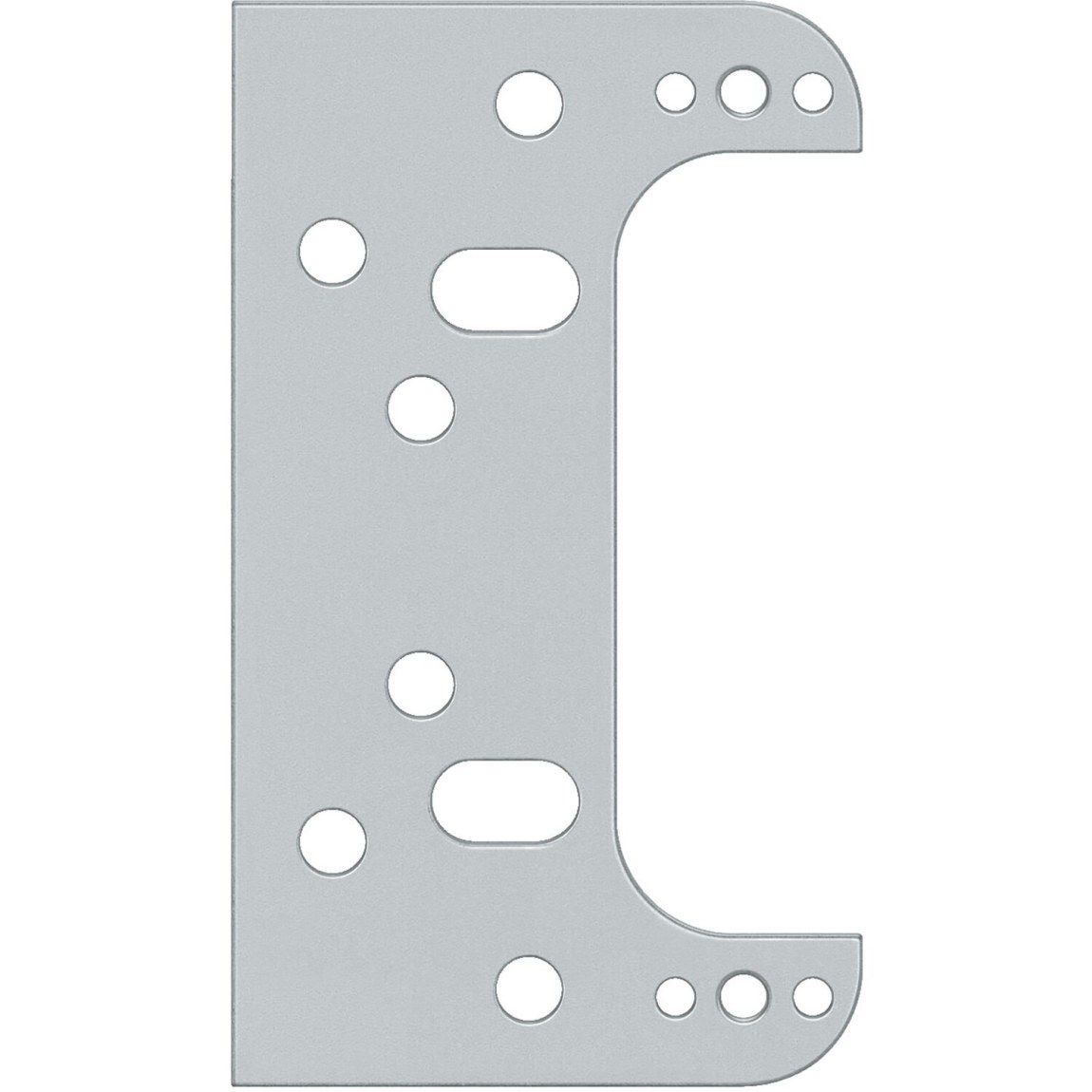 Montážní deska ANSELMI pro skrytý dveřní závěs AN, pozinkovaná ocel - 