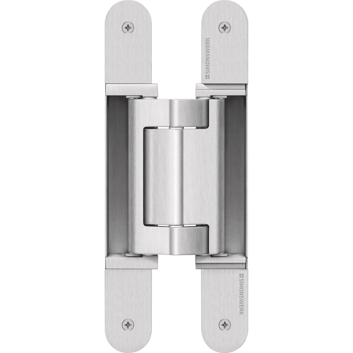 Dveřní závěs TECTUS TE 640 3D A8, skrytý pro bezfalcové dveře, stříbrný - 