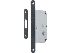 Produkt Zámek posuv. dveří HOPPE oblouková závora, WC, DM 50, kulatý, černý mat mosaz