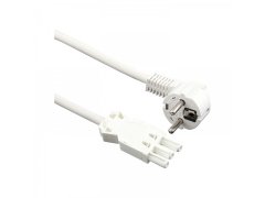 Připojovací kabel s přístr. konektorem GST18, se zástrčkou, D 2000 mm, bílá