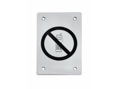 TI - Piktogram "Zákaz telefonovat" - hranatý
