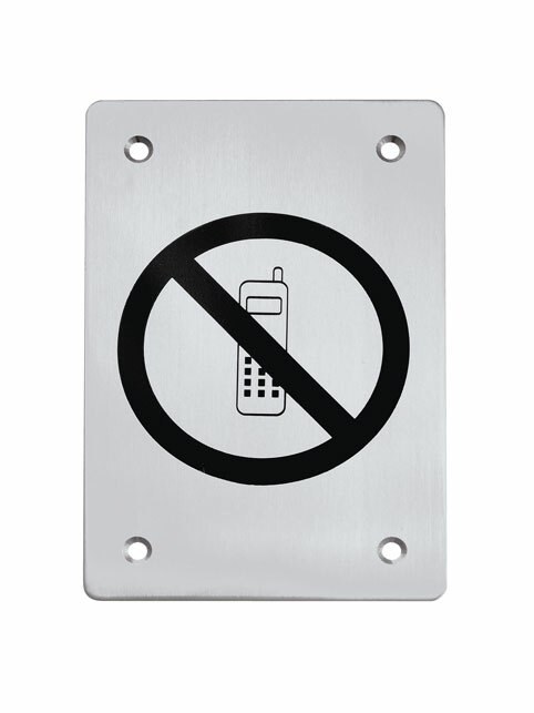 TI - Piktogram "Zákaz telefonovat" - hranatý