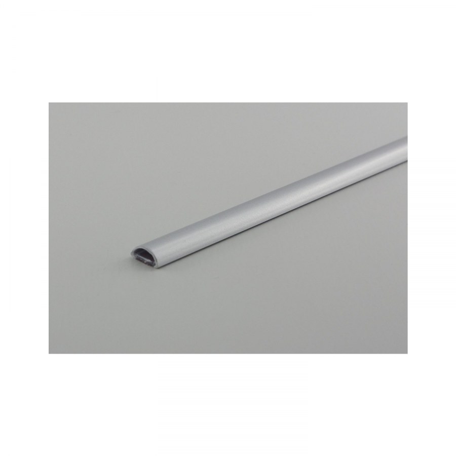 Kabelová lišta Mini, L: 1200 mm, š: 10 mm, v: 5 mm, plast barva hliník